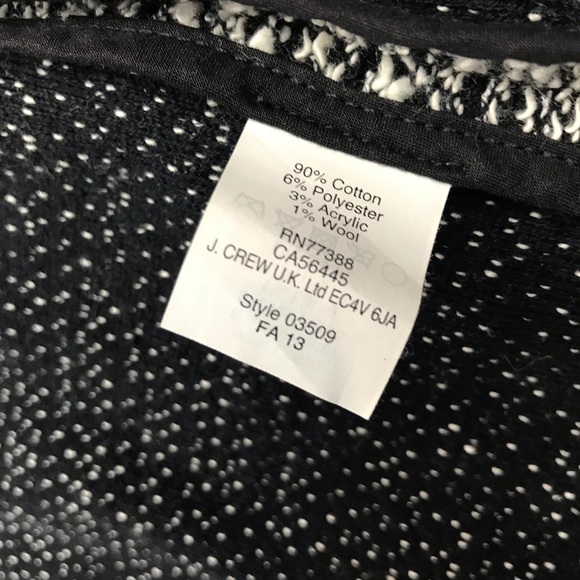 J Crew white Pepper Boucle Hook and Eye Blazer - Picture 4 of 5